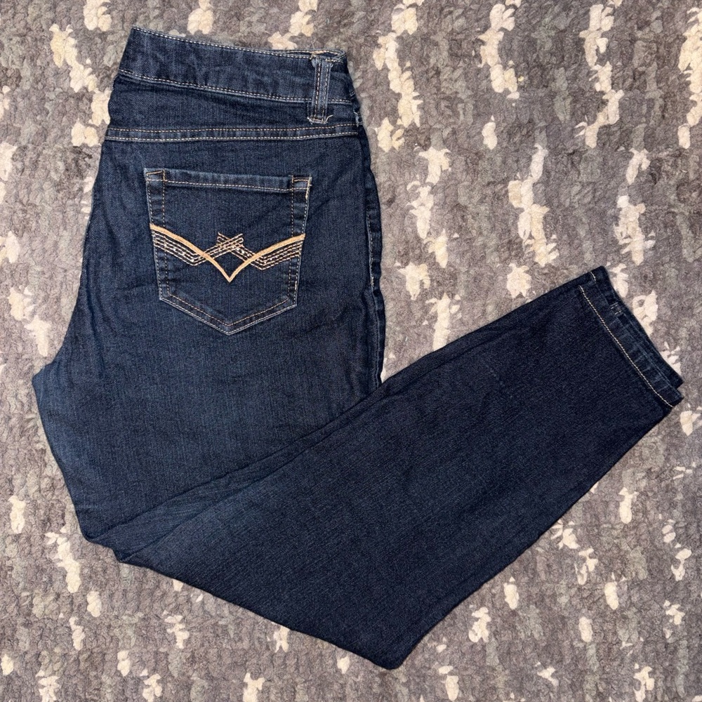 d. jeans Women's Dark Blue Boot Cut Jeans - sz8 (P22)